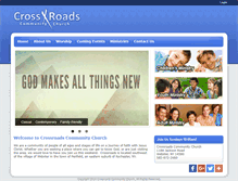 Tablet Screenshot of crossroads-community-church.org
